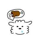 白い犬の方。(マルチーズ)（個別スタンプ：16）