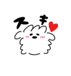 白い犬の方。(マルチーズ)（個別スタンプ：19）