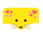 ふらっとあにまる ぶろっくver（個別スタンプ：32）