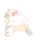【日常会話】ゆるふわクリーム文鳥（個別スタンプ：2）