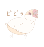 【日常会話】ゆるふわクリーム文鳥（個別スタンプ：5）