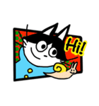 雨がっぱにゃんこスタンプ（個別スタンプ：28）