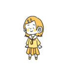 シンプルな黄色いスタンプ（個別スタンプ：2）
