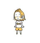 シンプルな黄色いスタンプ（個別スタンプ：3）