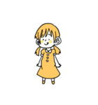 シンプルな黄色いスタンプ（個別スタンプ：5）