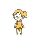 シンプルな黄色いスタンプ（個別スタンプ：6）