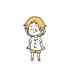 シンプルな黄色いスタンプ（個別スタンプ：8）
