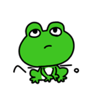 しゅーるでゆるいかえるたち。（個別スタンプ：7）