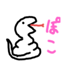 しろへび君#01（個別スタンプ：3）