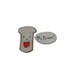 食パンさんのあいさつ。（個別スタンプ：6）
