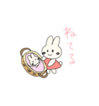 黒ほっぺ❤︎シンプルうさぎ❤︎ うさとん！（個別スタンプ：8）