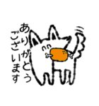 たまに口が悪いモノクロ犬(梅雨〜夏ver)（個別スタンプ：3）