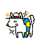 たまに口が悪いモノクロ犬(梅雨〜夏ver)（個別スタンプ：4）