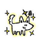 たまに口が悪いモノクロ犬(梅雨〜夏ver)（個別スタンプ：5）