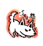 たまに口が悪いモノクロ犬(梅雨〜夏ver)（個別スタンプ：6）