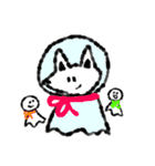 たまに口が悪いモノクロ犬(梅雨〜夏ver)（個別スタンプ：11）