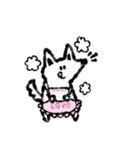 たまに口が悪いモノクロ犬(梅雨〜夏ver)（個別スタンプ：27）