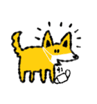 たまに口が悪いモノクロ犬(梅雨〜夏ver)（個別スタンプ：34）