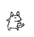 たまに口が悪いモノクロ犬(梅雨〜夏ver)（個別スタンプ：38）