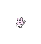 真顔なうさぎさん（個別スタンプ：19）