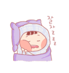 可愛いフーディー(バージョン·韓国)（個別スタンプ：31）
