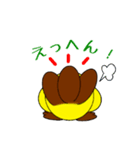 後ろ向きな鳥（個別スタンプ：3）