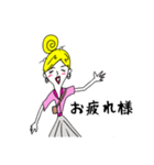 酔いどれ美容師(女性Ver.)（個別スタンプ：4）