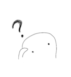 白黒のはんぺん【普段づかい用】（個別スタンプ：7）