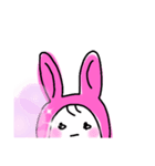 うさぎの中スタンプ（個別スタンプ：5）