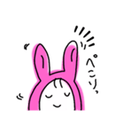 うさぎの中スタンプ2（個別スタンプ：15）