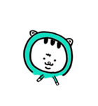 ぱーかーを着たねこ（個別スタンプ：3）