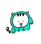 ぱーかーを着たねこ（個別スタンプ：6）