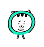 ぱーかーを着たねこ（個別スタンプ：9）