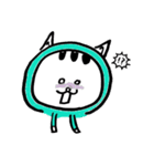ぱーかーを着たねこ（個別スタンプ：12）