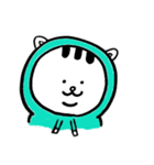 ぱーかーを着たねこ（個別スタンプ：18）