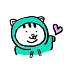 ぱーかーを着たねこ（個別スタンプ：28）