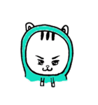 ぱーかーを着たねこ（個別スタンプ：32）