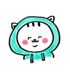 ぱーかーを着たねこ（個別スタンプ：34）
