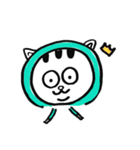 ぱーかーを着たねこ（個別スタンプ：36）
