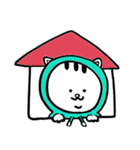 ぱーかーを着たねこ（個別スタンプ：40）