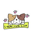 保護活動応援！三毛猫と黒猫（個別スタンプ：1）