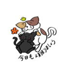 保護活動応援！三毛猫と黒猫（個別スタンプ：6）