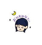 新入社員のオン眉ちゃん（個別スタンプ：6）
