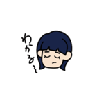新入社員のオン眉ちゃん（個別スタンプ：9）