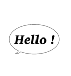 シンプル英語で！吹き出しバージョン（個別スタンプ：1）