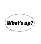 シンプル英語で！吹き出しバージョン（個別スタンプ：5）
