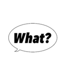 シンプル英語で！吹き出しバージョン（個別スタンプ：21）