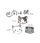 三毛猫みーちゃんと仲間たちスタンプ①（個別スタンプ：15）
