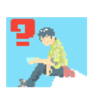 バイクに乗る人のスタンプ2（個別スタンプ：2）
