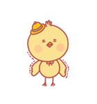 ぽちゃぽちゃかわいいひよこ 'ひよこ豆'（個別スタンプ：3）